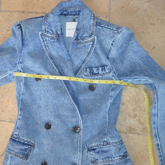 Avec Les Filles Denim Trench Coat - Picture 10 of 10